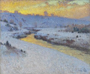 Stream in Winter by Marc Aurele de Roy Suzor Cote